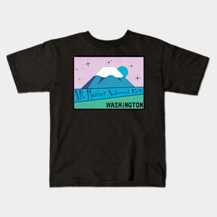 Mount Rainier National Park Washington Kids T-Shirt